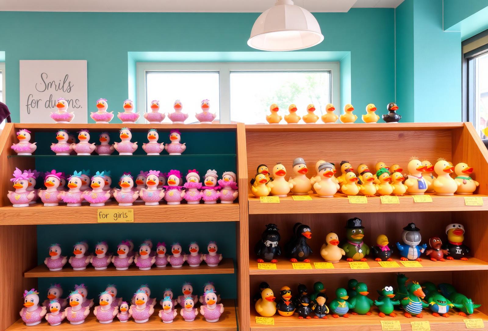 Kids sections — for girls and for boys